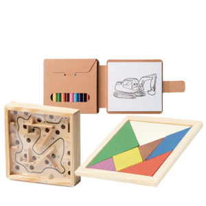 Kit de juegos educativos de madera 3 en 1 Ropizo